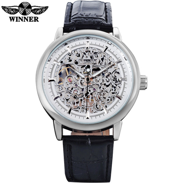 WINNER Mechanical Watch with Leather Strap