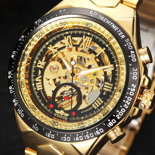 Winner Men Classic Stylish Steampunk Mechanical Watch