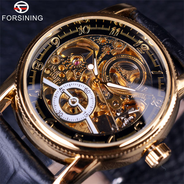 Forsining Classy Hollow Engraving Mechanical Watch