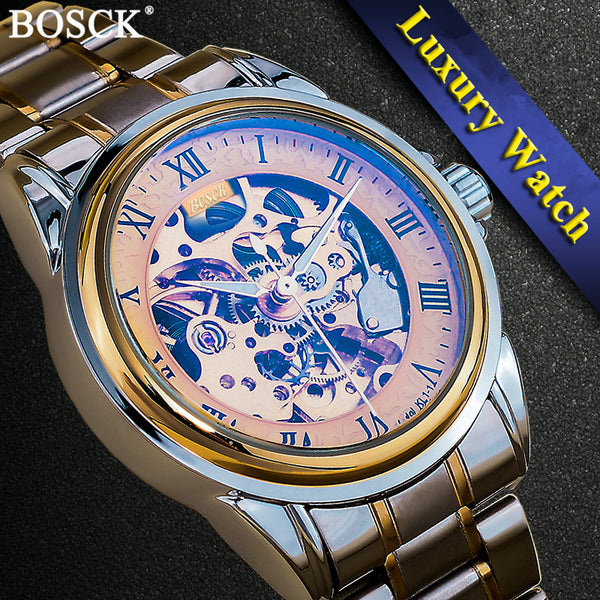 BOSCK 3D Design Hollow Self-Winding Mechanical Watch