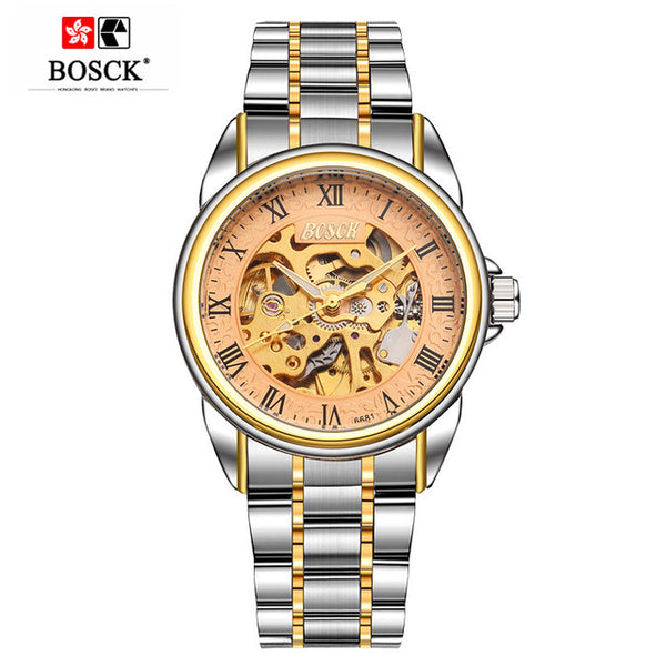 BOSCK 3D Design Hollow Self-Winding Mechanical Watch