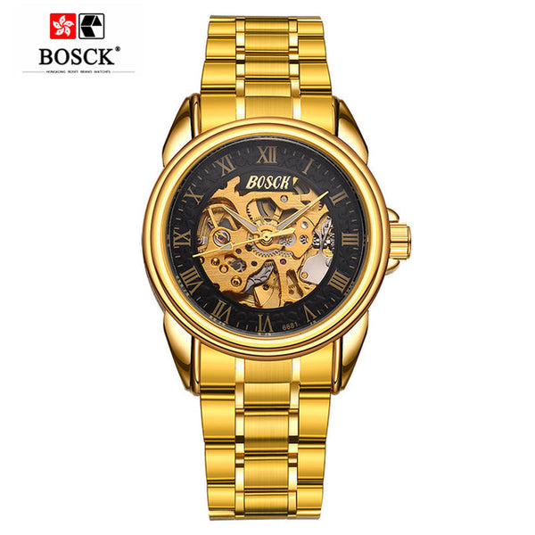 BOSCK 3D Design Hollow Self-Winding Mechanical Watch