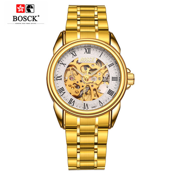 BOSCK 3D Design Hollow Self-Winding Mechanical Watch