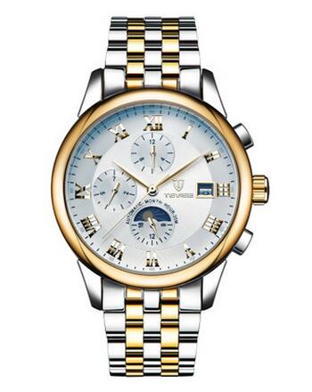 TEVISE Mens Luminous Mechanical Watch