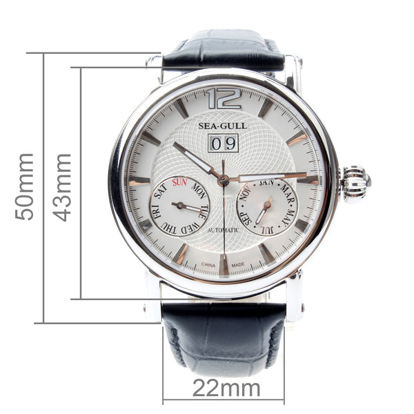 Genuine Seagull Automatic Men's Watch with Full Calendar