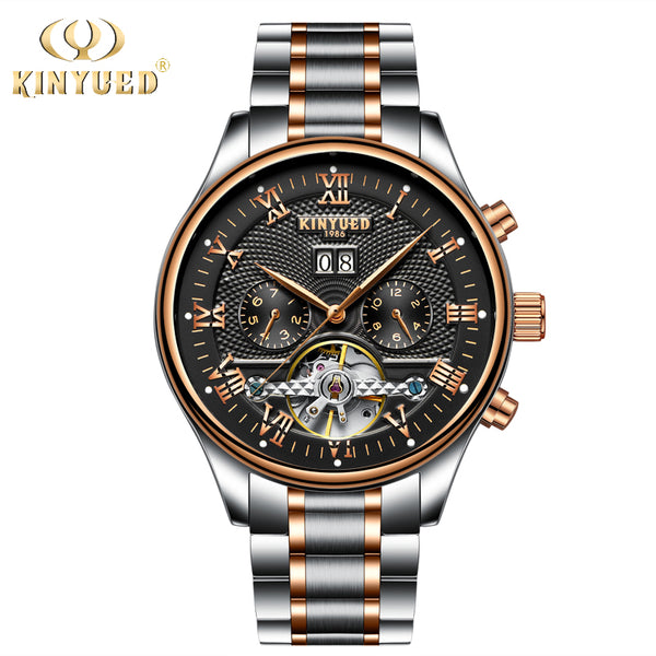 KINYUED Skeleton Automatic Watch