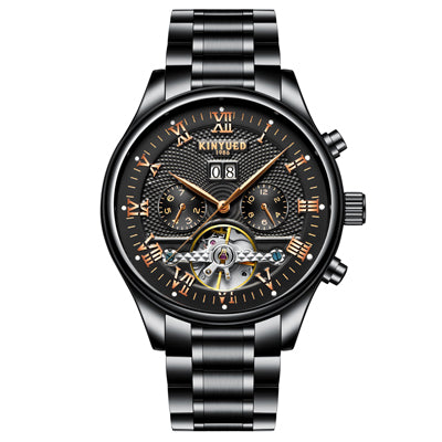 KINYUED Skeleton Automatic Watch