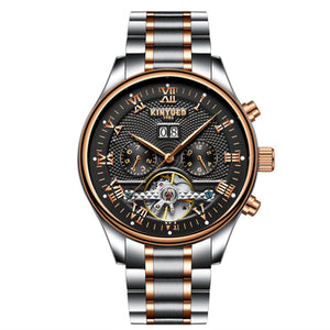 KINYUED Skeleton Automatic Watch