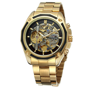 Men Automatic Mechanical Skeleton Watch