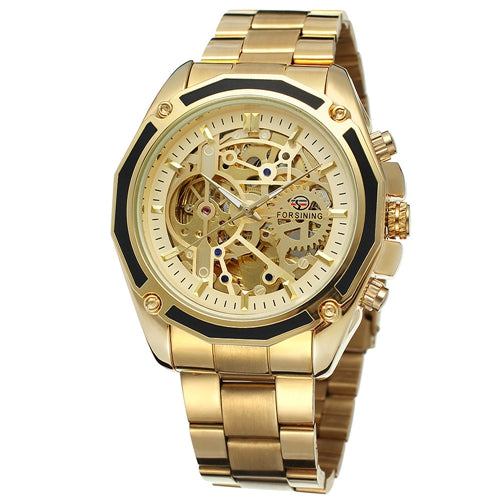 Men Automatic Mechanical Skeleton Watch