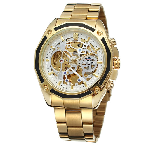 Men Automatic Mechanical Skeleton Watch