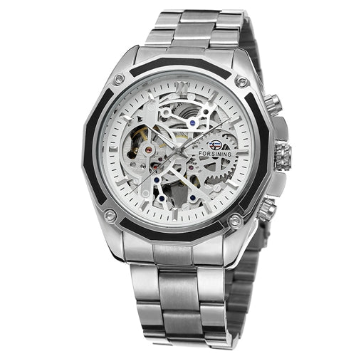 Men Automatic Mechanical Skeleton Watch