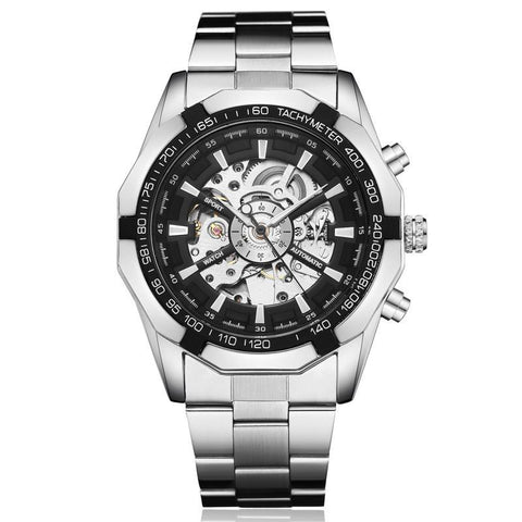 Automatic Skeleton Dial  with Stainless Steel Band