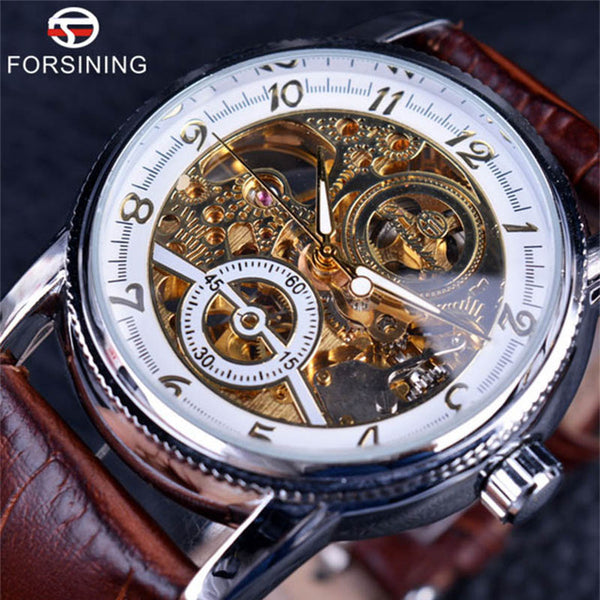 Forsining Classy Hollow Engraving Mechanical Watch