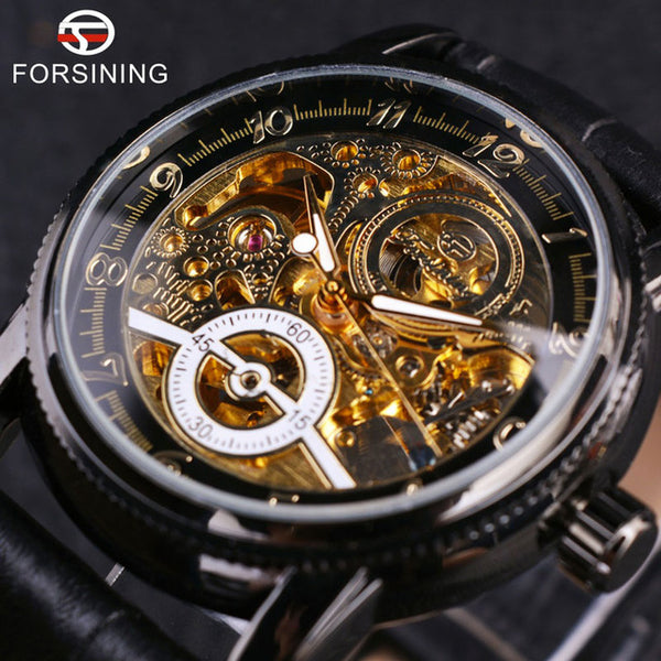 Forsining Classy Hollow Engraving Mechanical Watch