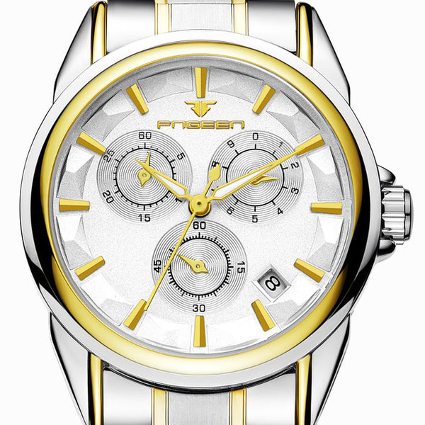 Fngeen Automatic Mechanical Watches with Stainless Steel Band