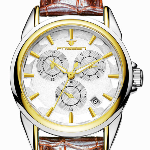 Fngeen Automatic Mechanical Watches with Stainless Steel Band