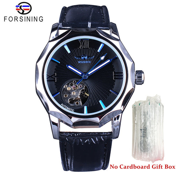 Winner Blue Ocean Geometry Design Mechanical Watch