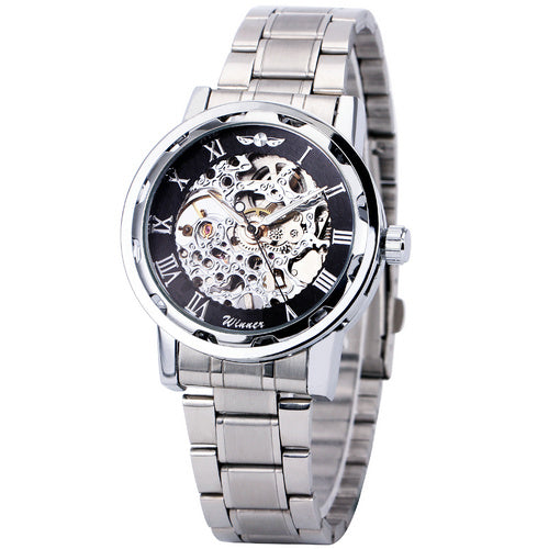 WINNER Mechanical Watch with Stainless Steel Strap