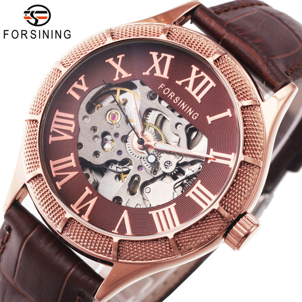 Forsining Vintage Mechanical Watch with Roman Numeral