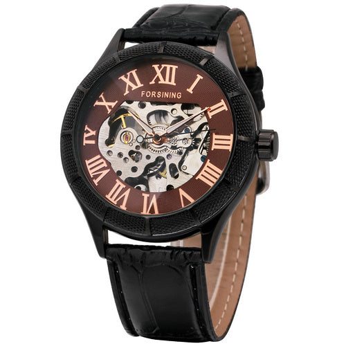 Forsining Vintage Mechanical Watch with Roman Numeral