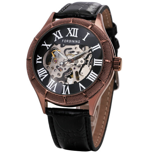 Forsining Vintage Mechanical Watch with Roman Numeral