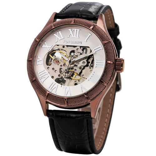 Forsining Vintage Mechanical Watch with Roman Numeral