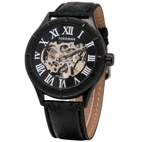 Forsining Vintage Mechanical Watch with Roman Numeral