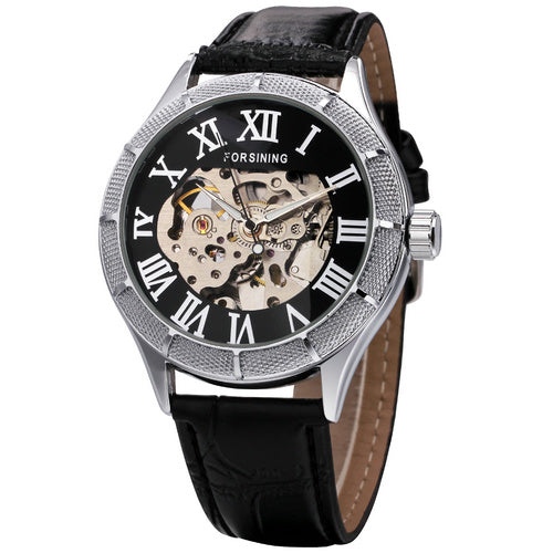 Forsining Vintage Mechanical Watch with Roman Numeral