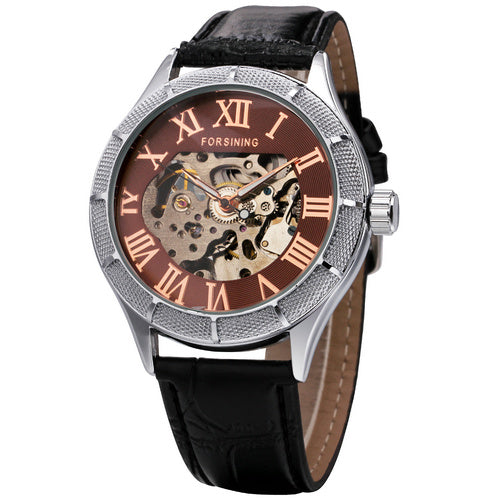 Forsining Vintage Mechanical Watch with Roman Numeral