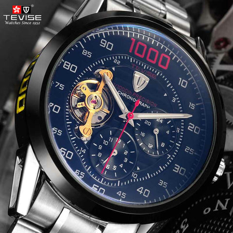 Tevise Luxury Waterproof Mechanical Watch