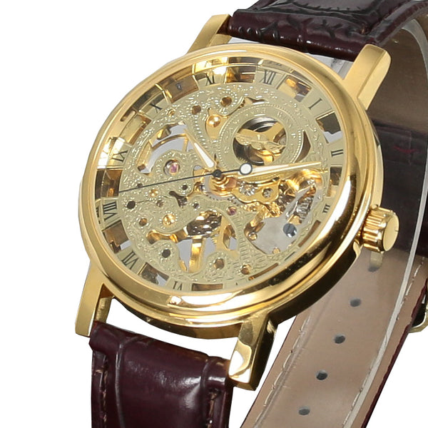 Winner Casual Stainless Steel Mechanical Watch